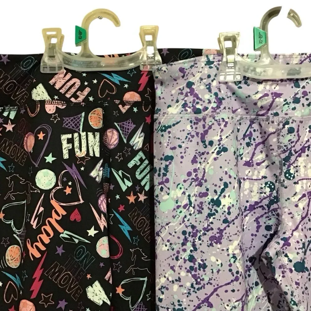 Athletic Works DriWorks Moisture Wicking‎ Leggings L 10-12
